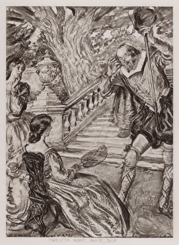 La dodicesima notte, Atto III, Scena 4 da Edmund Joseph Sullivan