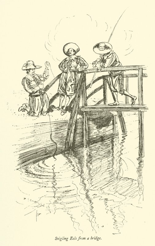 Anguille che si snodano da un ponte da Edmund Joseph after Sullivan