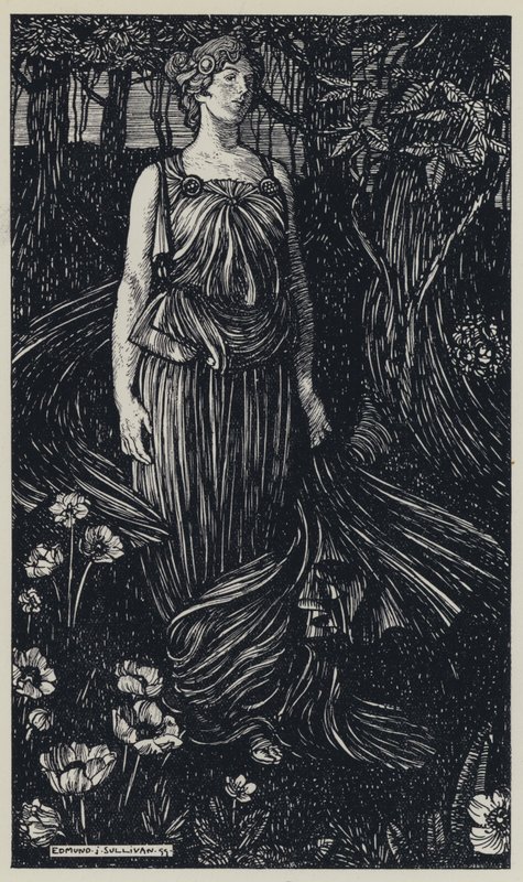 Tennyson, illustrazione per A Dream of Fair Women and Other Poems da Edmund Joseph after Sullivan