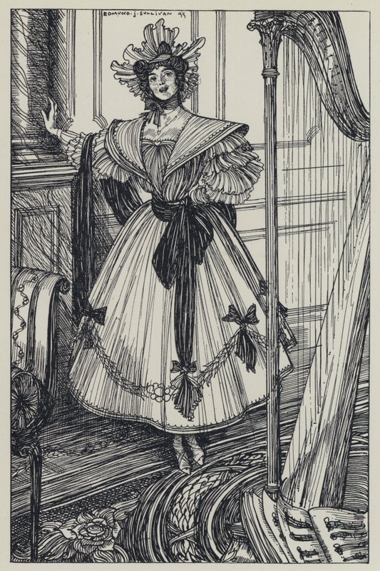 Tennyson, illustrazione per A Dream of Fair Women and Other Poems da Edmund Joseph after Sullivan