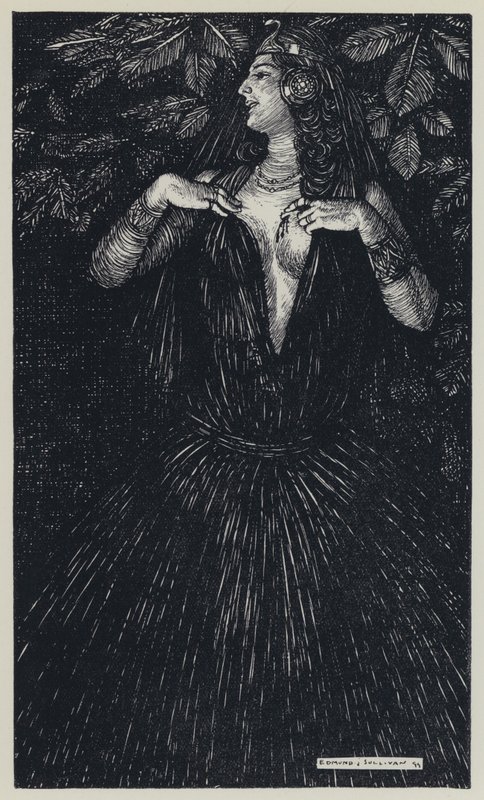 Tennyson, illustrazione per A Dream of Fair Women and Other Poems da Edmund Joseph after Sullivan