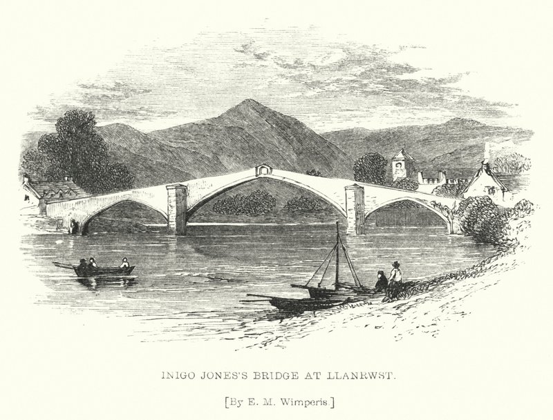 Il ponte di Inigo Jones a Llanrwst da Edmund Morison (after) Wimperis