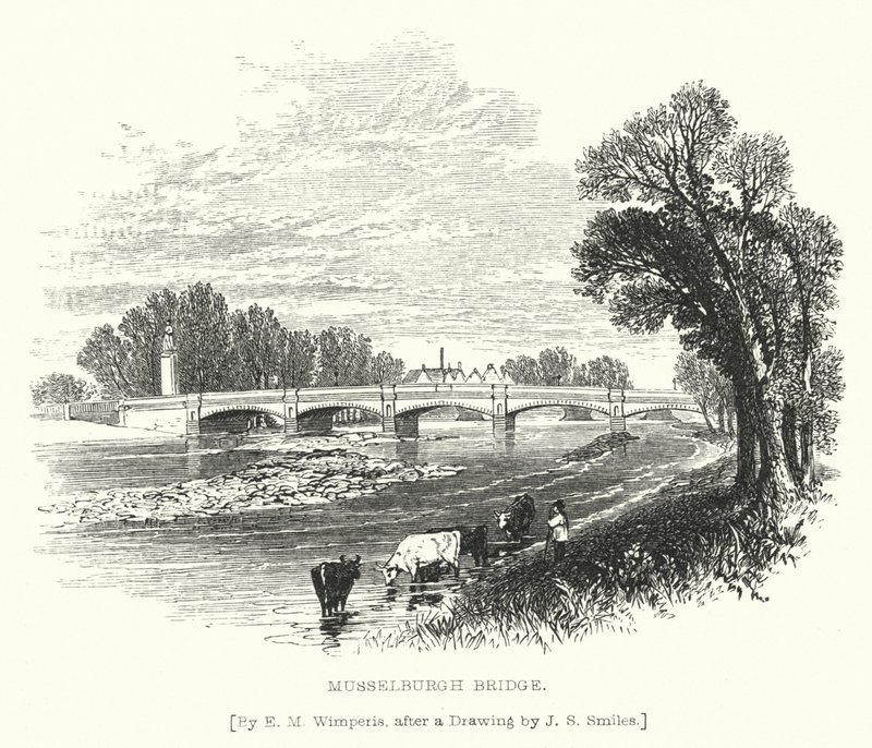 Ponte di Musselburgh da Edmund Morison (after) Wimperis
