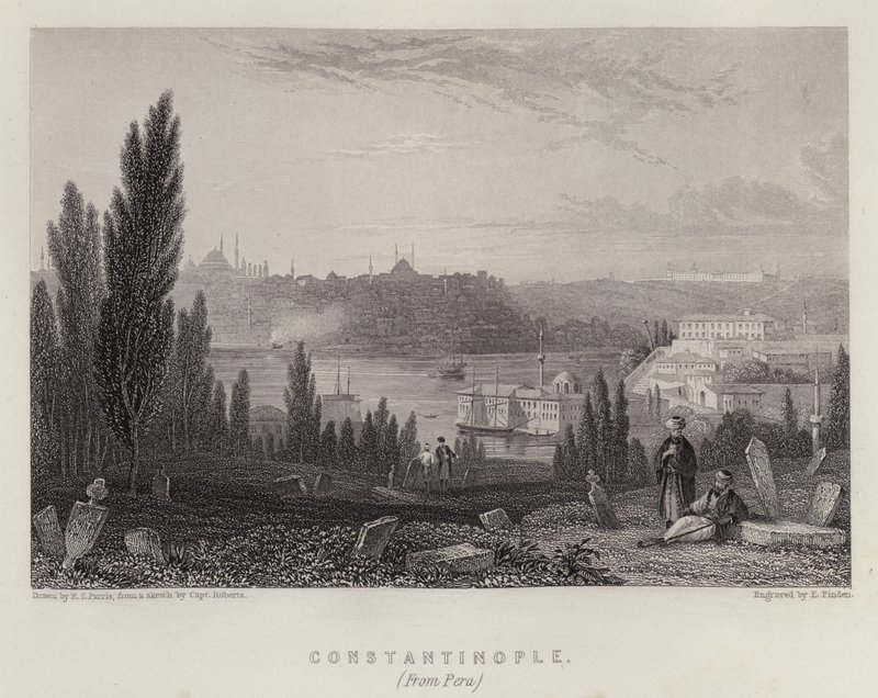 Costantinopoli, da Pera da Edmund Thomas (after) Parris