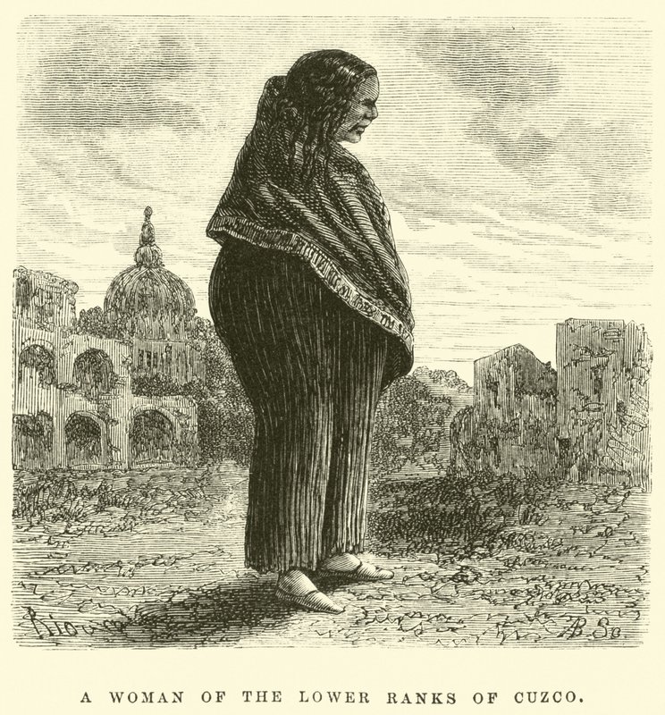 Una donna dei ranghi inferiori di Cuzco da Edouard Riou