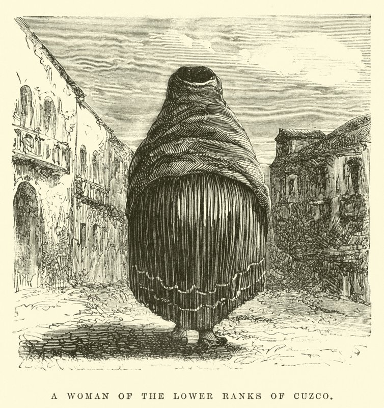 Una donna delle classi inferiori di Cuzco da Edouard Riou