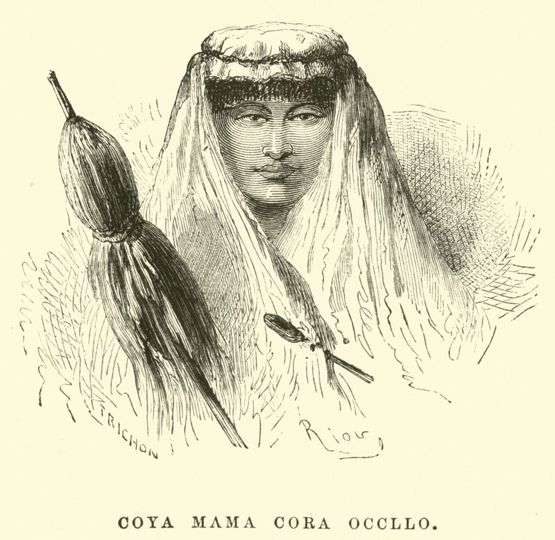Coya Mama Cora Occllo da Edouard Riou
