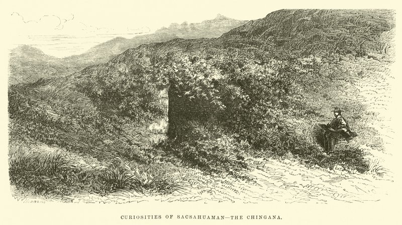 Curiosità di Sacsahuaman, la Chingana da Edouard Riou