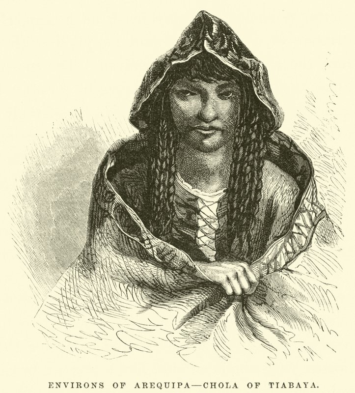 Dintorni di Arequipa, Chola di Tiabaya da Edouard Riou