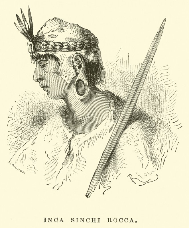 Inca Sinchi Rocca da Edouard Riou