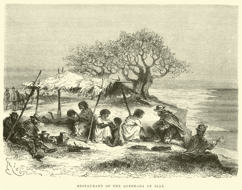 Ristorante della Quebrada di Ilay da Edouard Riou