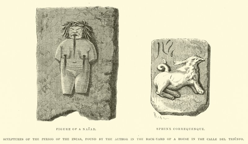Sculture del periodo degli Incas, trovate dall