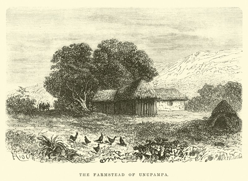 La fattoria di Unupampa da Edouard Riou