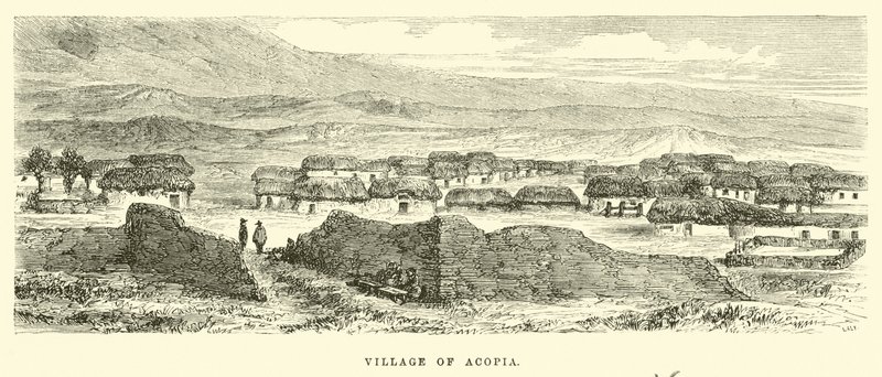 Villaggio di Acopia da Edouard Riou