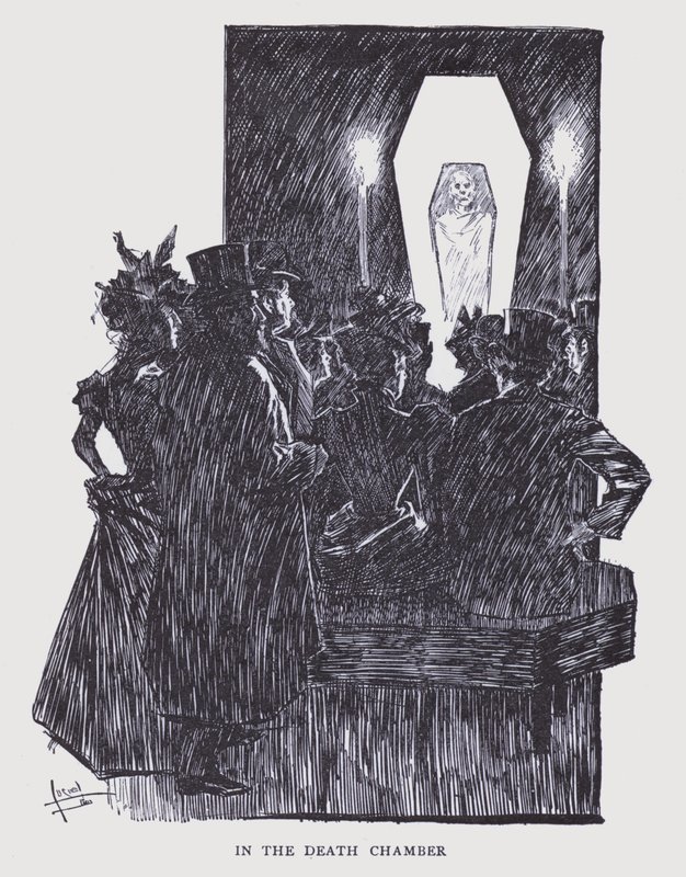 Parigi bohémien: nella camera della morte (litografia) da Edouard Alfred (1875 1954) Cucuel