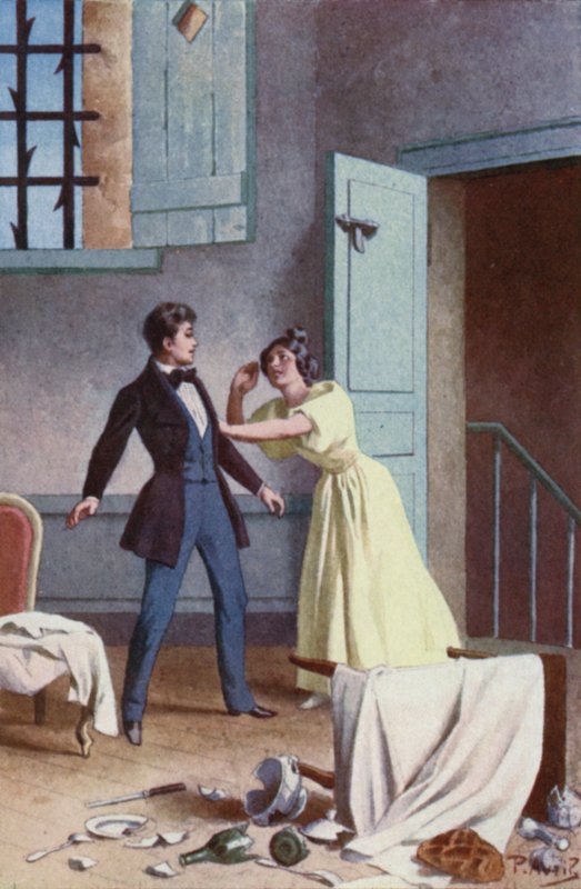 Stringendo il braccio di Fabrizio, gridò: Hai mangiato? da Edouard Henri Avril