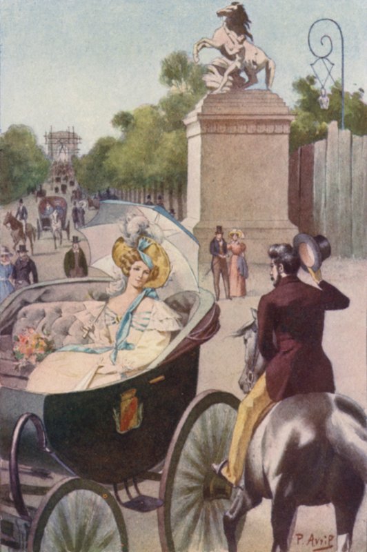 Sembravo un fiore sotto il mio parasole foderato di seta bianca da Edouard Henri Avril
