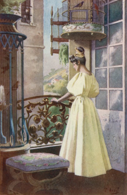 La giovane ragazza si fermò di colpo e abbassò gli occhi da Edouard Henri Avril