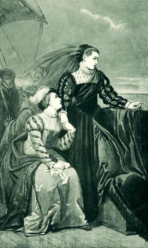 Maria Stuarda saluta la Francia da Edouard Jean Conrad Hamman