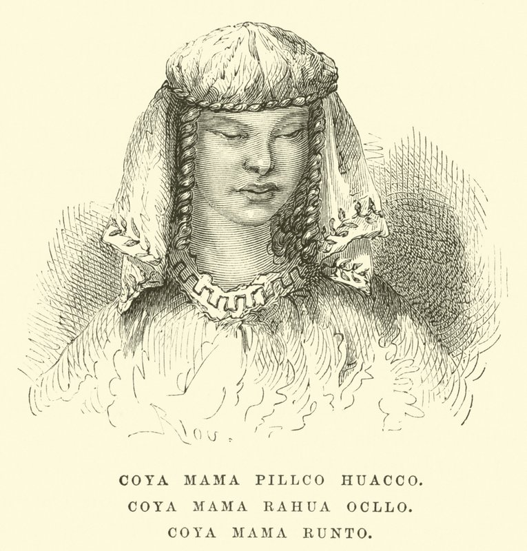 Coya Mama Pillco Huacco, Coya Mama Rahua Ocllo, Coya Mama Runto da Edouard Riou
