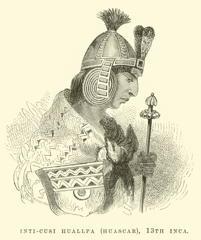 Inti-Cusi Huallpa (Huascar), 13° Inca da Edouard Riou
