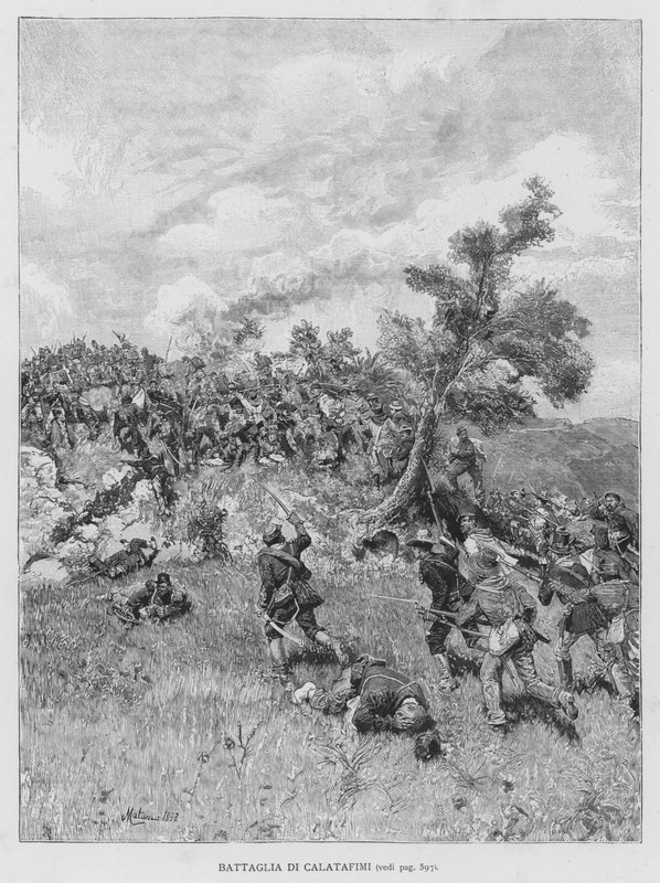 Battaglia Di Calatafimi da Edouardo Matania