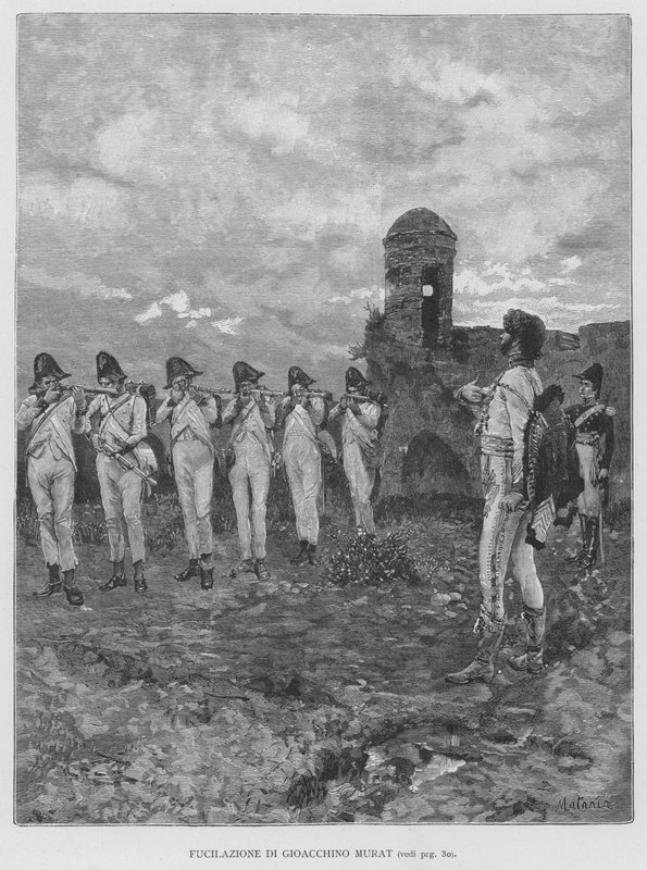 Fucilazione di Gioacchino Murat da Edouardo Matania