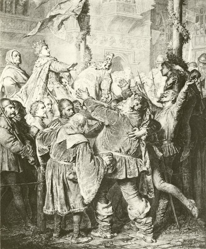 Enrico V respinge Falstaff da Eduard von Grutzner