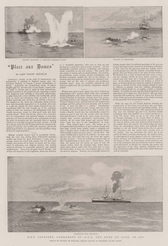 HMS Crescent, comandata da HRH il Duca di York, in mare da Eduardo de Martino