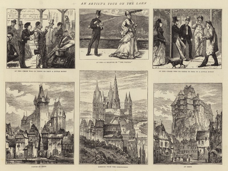 Il Tour di un Artista sulla Lahn da Edward Frederick Brewtnall
