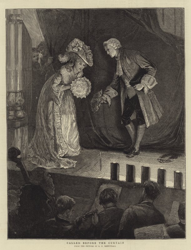 Chiamato prima del sipario da Edward Frederick Brewtnall