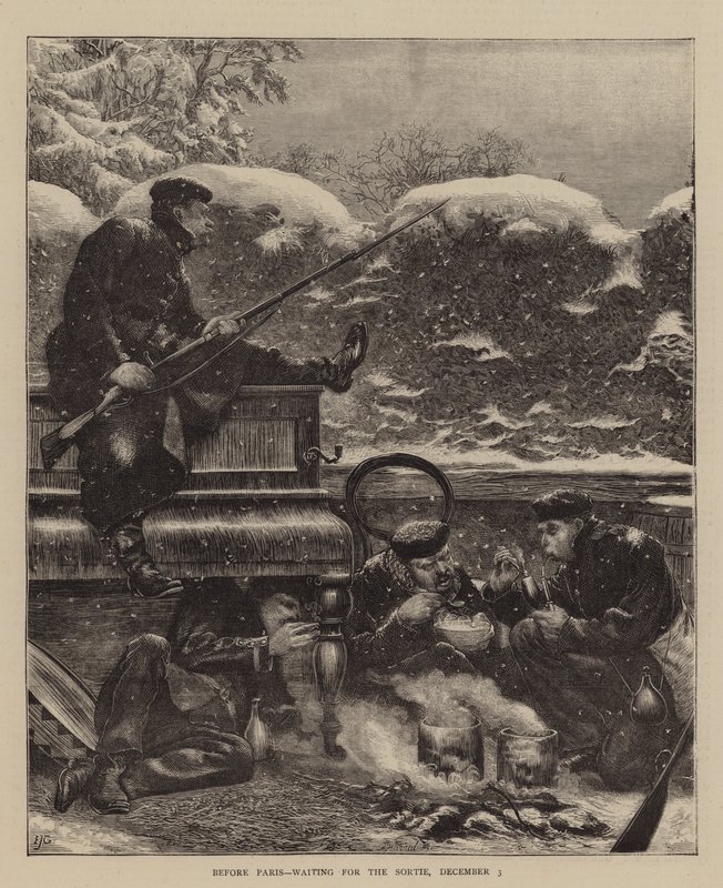 Davanti a Parigi, in attesa della Sortita, 3 dicembre da Edward John Gregory