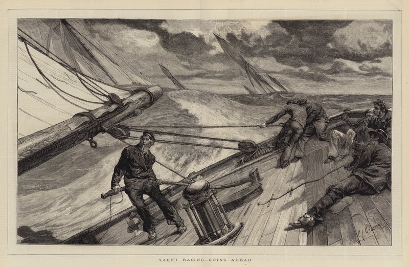 Regata di yacht, in vantaggio da Edward John Gregory