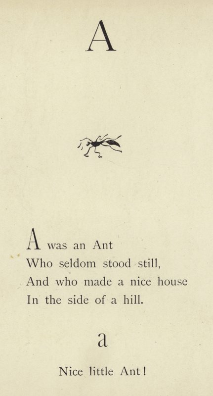 La lettera A da Edward Lear