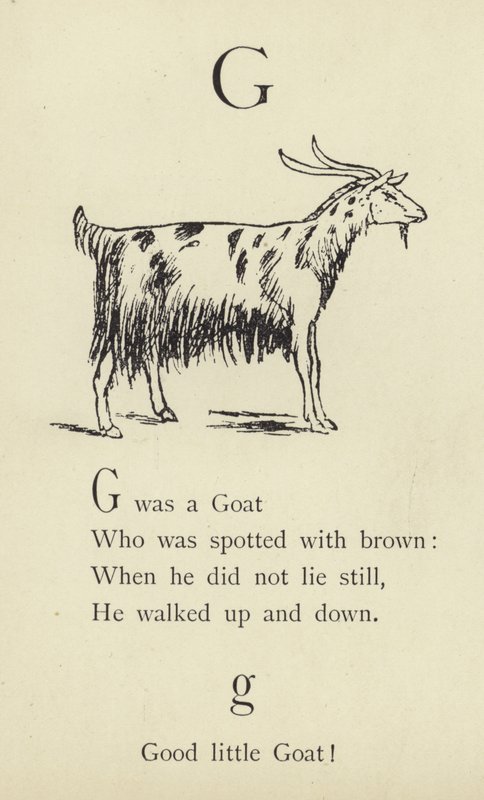 La lettera G da Edward Lear