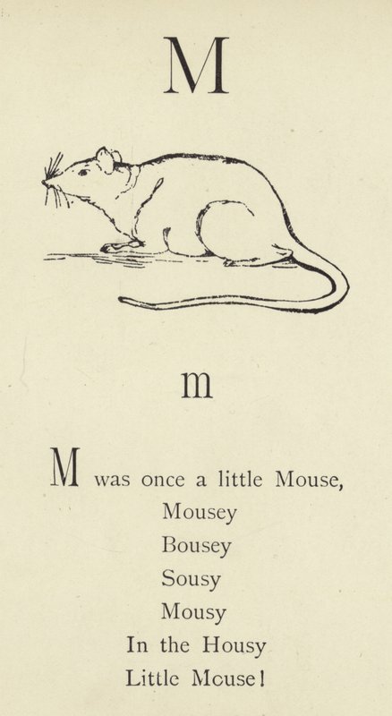 La lettera M da Edward Lear