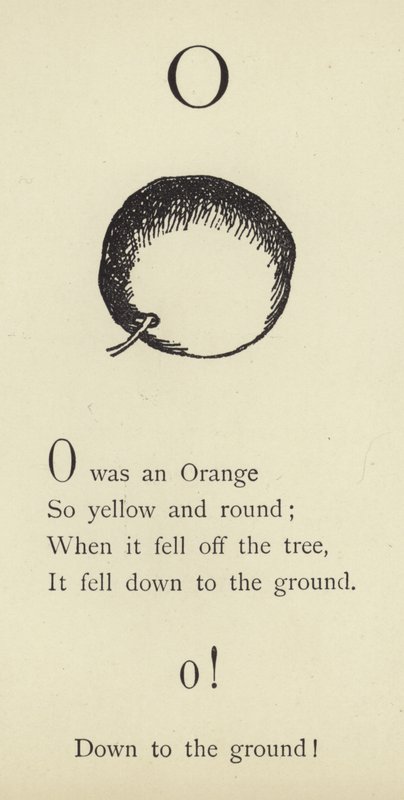 La lettera O da Edward Lear