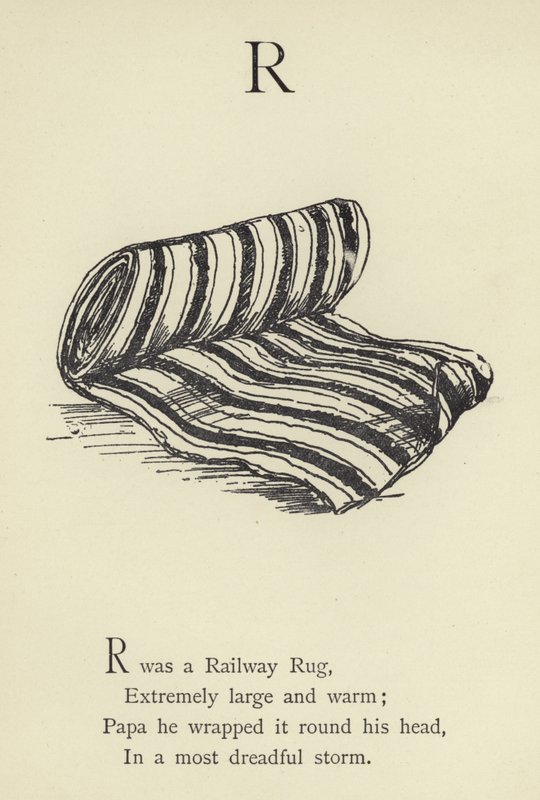 La lettera R da Edward Lear