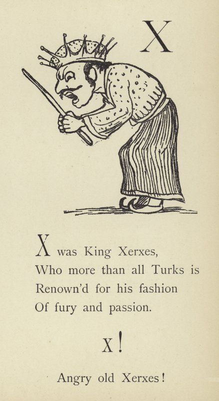 La lettera X da Edward Lear