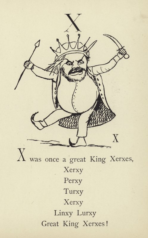 La lettera X da Edward Lear