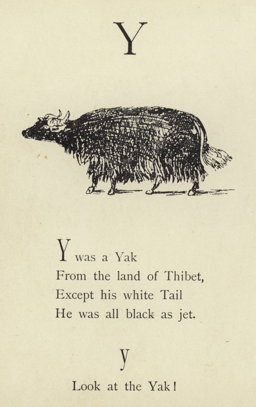 La lettera Y da Edward Lear