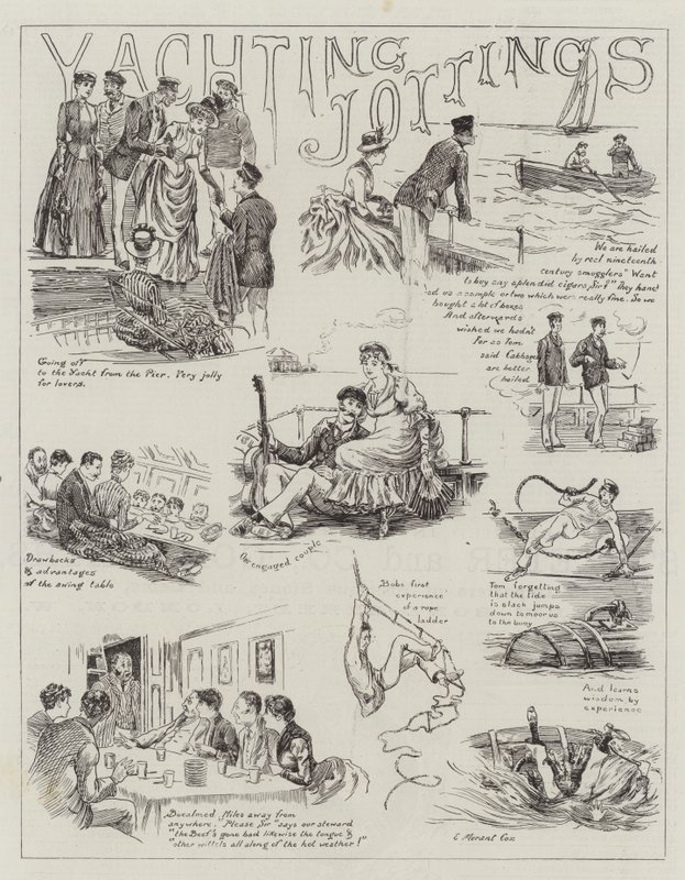 Annotazioni di yachting da Edward Morant Cox