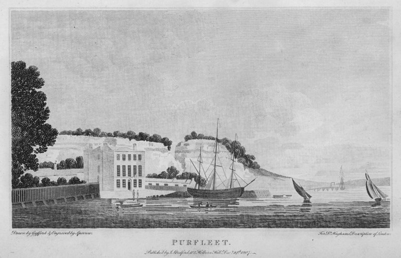 Purfleet (incisione) da Edward (after) Gyfford