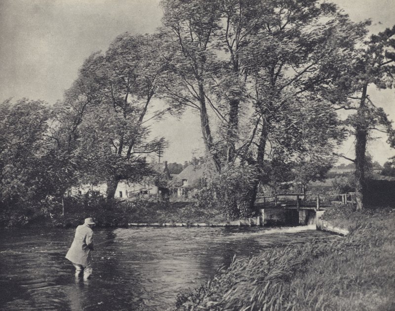 Pesca in una tempesta a Ramsbury da Edward Alfred Barton