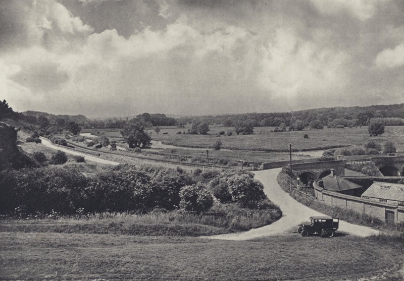 La Valle del Test da Chilbolton Down da Edward Alfred Barton