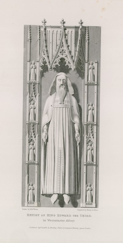 Effigie del re Edoardo III da Edward Blore