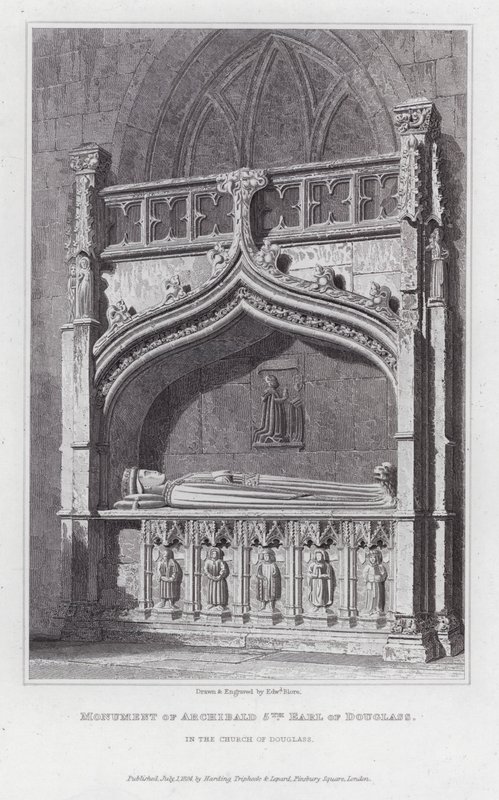 Monumento di Archibald 5º Conte di Douglass, nella Chiesa di Douglass da Edward Blore