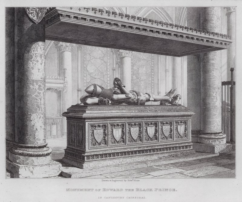 Monumento di Edoardo il Principe Nero, nella Cattedrale di Canterbury da Edward Blore