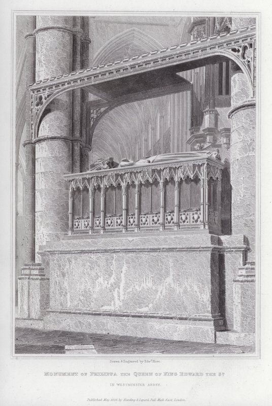 Monumento di Philippa, regina di re Edoardo III, nell