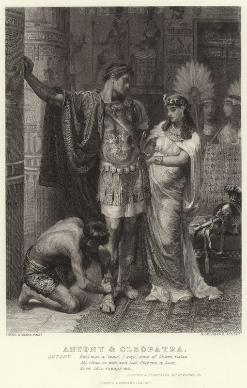 Antonio e Cleopatra, Antonio e Cleopatra, Atto III, Scena IX da Edward Burne Jones
